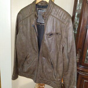 Point Zero Collection, Leather Jacket, Made in Canada, Size - M